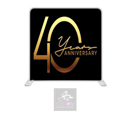 40th Anniversary Pillowcase Backdrop Cover