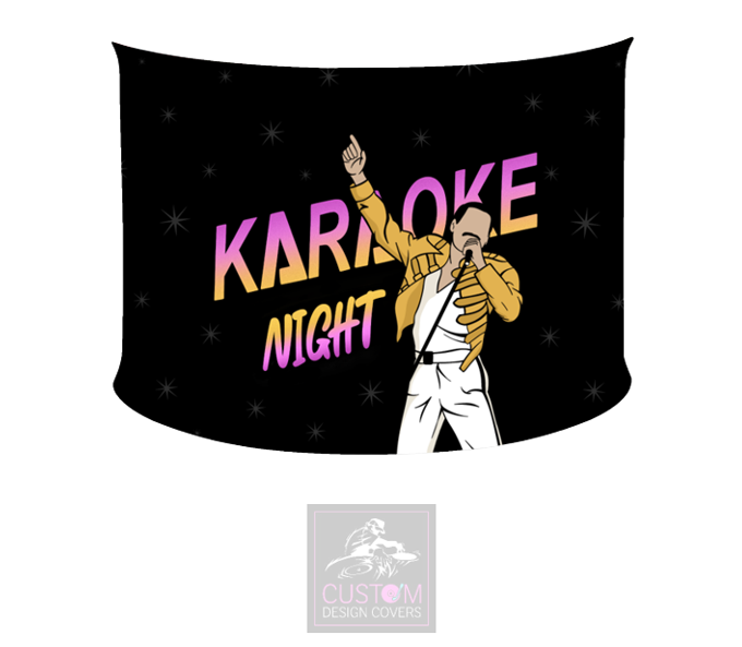 Karaoke Lycra DJ Booth Cover *SINGLE SIDED*