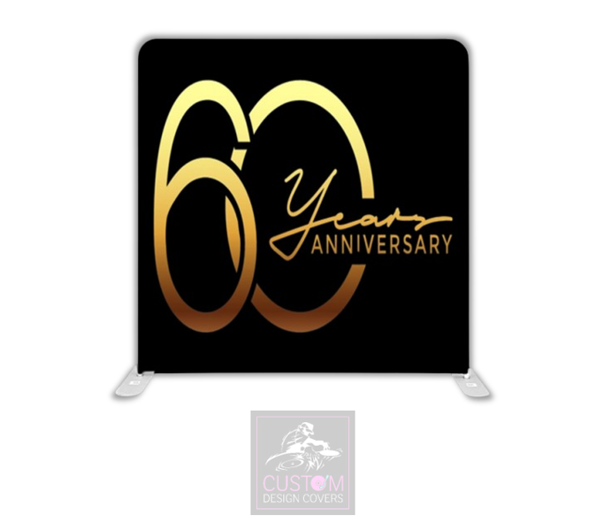 60th Anniversary Pillowcase Backdrop Cover