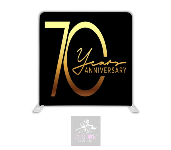 70th Anniversary Pillowcase Backdrop Cover