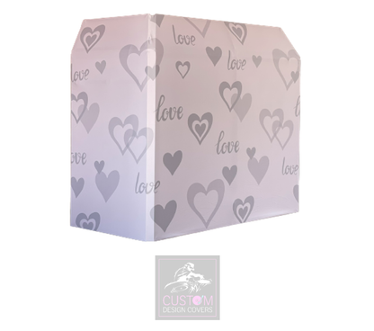 Wedding Love & Hearts Lycra DJ Covers