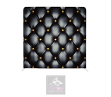 Black & Gold Chesterfield Lycra Backdrop Cover (DOUBLE SIDED)