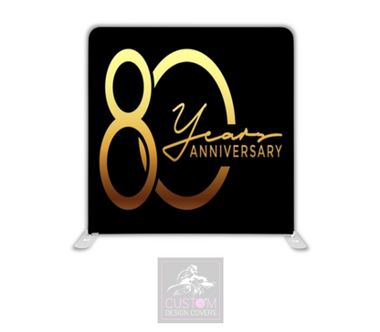80th Anniversary Pillowcase Backdrop Cover