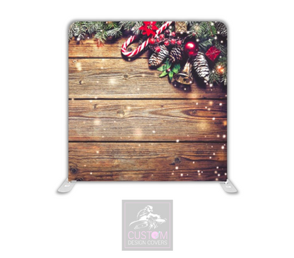Festive Rustic Lycra Pillowcase Backdrop Cover