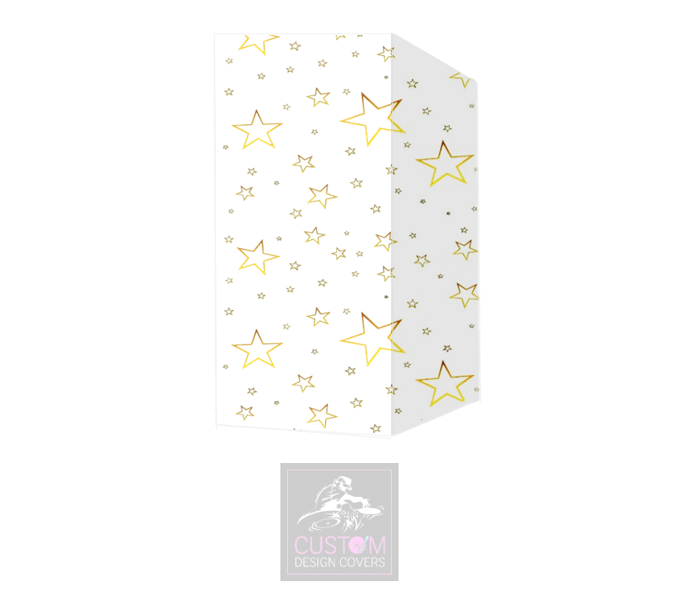 Gold Stars on White Booth Cover Micron