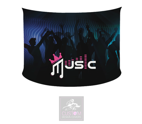 Music Lycra DJ Booth Cover *SINGLE SIDED*