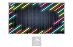 Neon Effect Backdrop Curtain