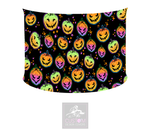 Halloween Pumpkin Lycra DJ Booth Cover *SINGLE SIDED*