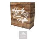 Rustic Happily Ever After Lycra DJ Booth Cover