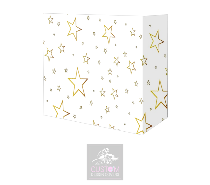 Gold Stars on White Booth Cover Truss