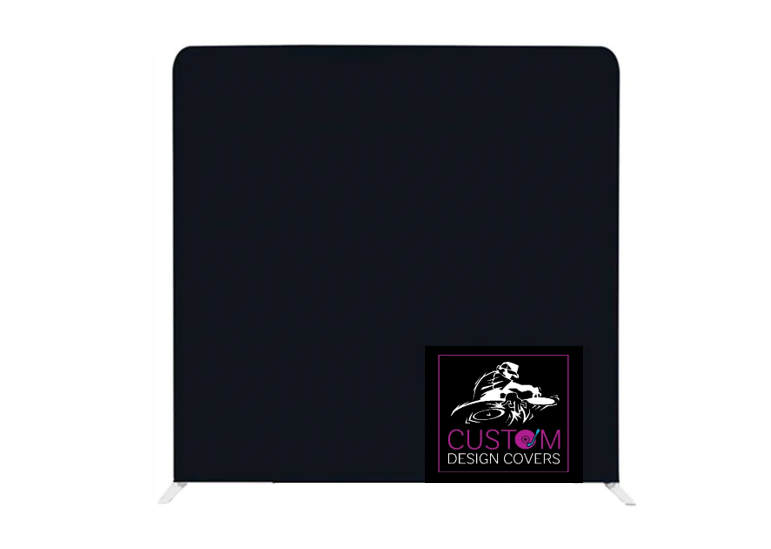 Black Lycra Pillowcase Backdrop Cover (DOUBLE SIDED)