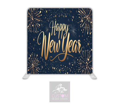 Happy New Year Pillowcase Backdrop Cover