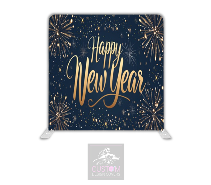 Happy New Year Pillowcase Backdrop Cover