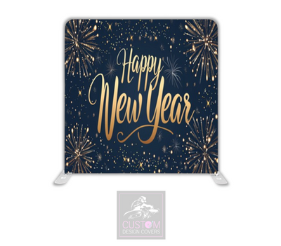 Happy New Year Lycra Pillowcase Backdrop Cover (DOUBLE SIDED)