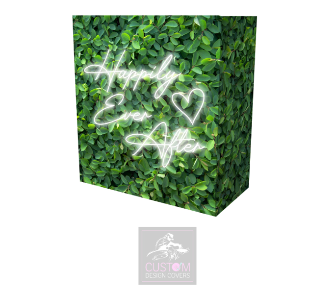 Spiraea Leaves Happily Ever After Lycra DJ Booth Cover  