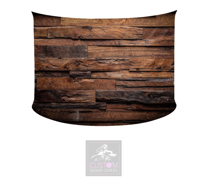 OLD RUSTIC LYCRA DJ BOOTH COVER *SINGLE SIDED*