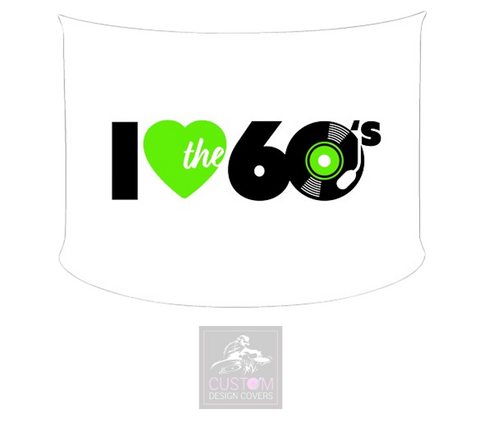 I Heart 60’s Lycra DJ Booth Cover *SINGLE SIDED*