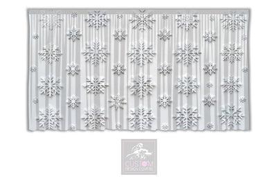 Snowflakes Backdrop Curtain