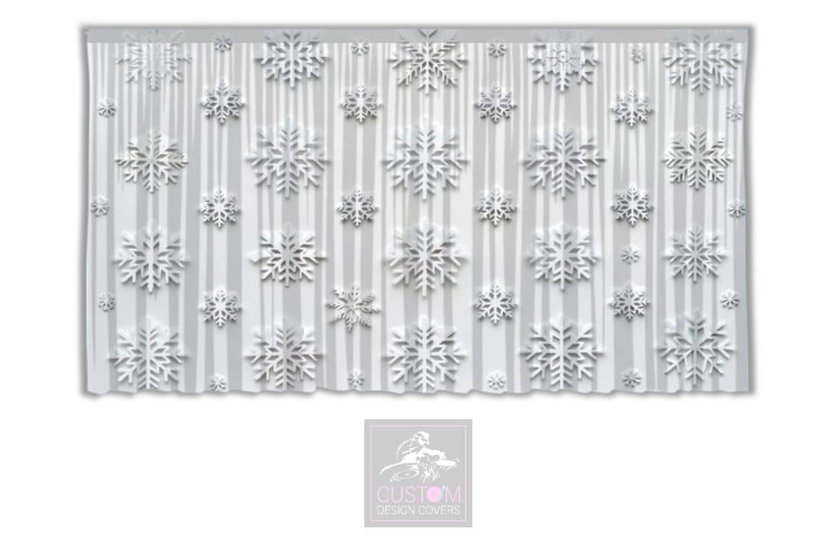 Snowflakes Backdrop Curtain