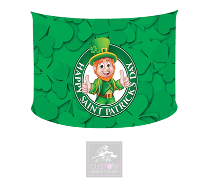 Happy Saint Patricks Day Lycra DJ Booth Cover *SINGLE SIDED*