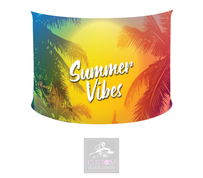 Summer Vibes Lycra DJ Booth Cover *SINGLE SIDED*