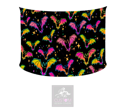 Halloween Bats  Lycra DJ Booth Cover *SINGLE SIDED*