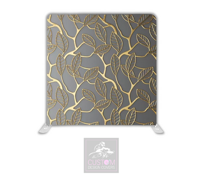 Golden Leaves Lycra Pillowcase Backdrop Cover (DOUBLE SIDED)