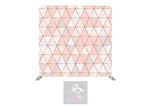 Pink Triangles Lycra Backdrop Cover (DOUBLE SIDED)