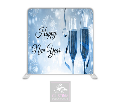 Happy New Year Lycra Pillowcase Backdrop Cover (DOUBLE SIDED)