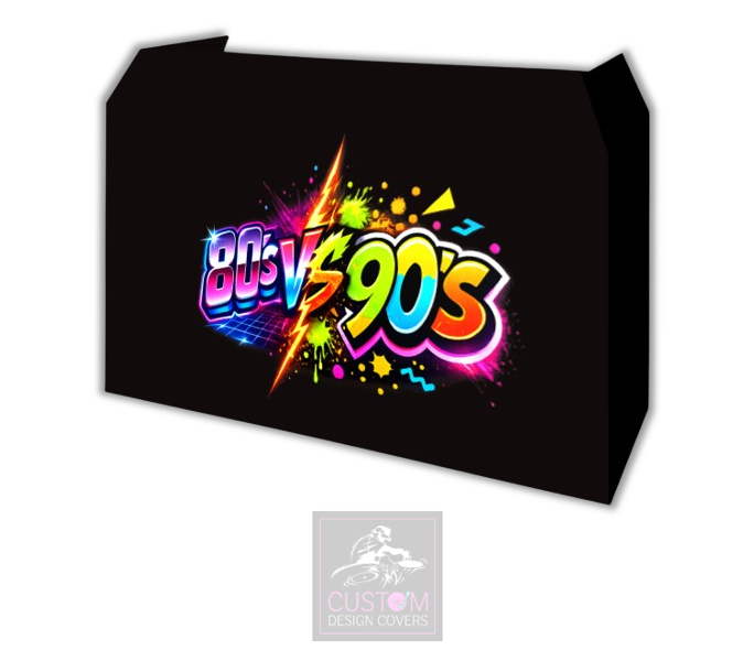 80's Vs 90's Lycra DJ Booth Cover