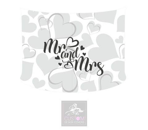 Mr & Mrs  Lycra DJ Booth Cover *SINGLE SIDED*