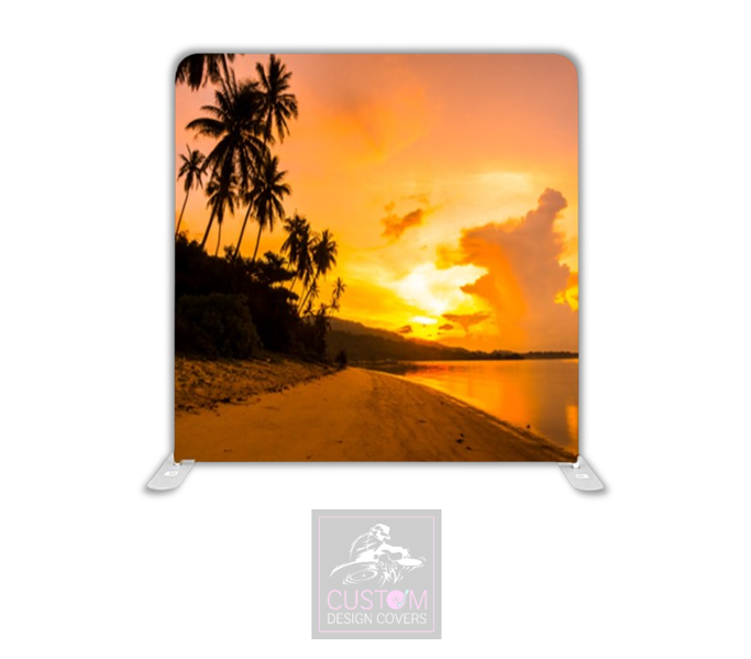 Sunset Lycra Pillowcase Backdrop Cover