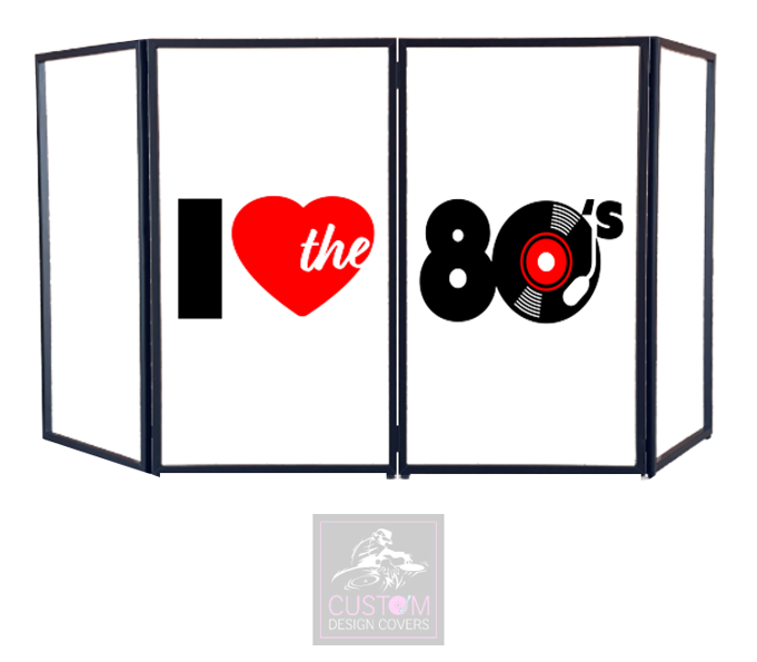 I HEART 80'S DJ LYCRA FACADE PANELS