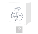 White Merry Christmas *Grey* Lycra DJ Covers