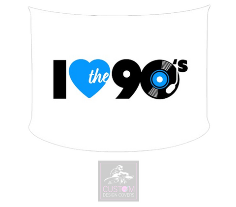I Heart 90’s Lycra DJ Booth Cover *SINGLE SIDED*