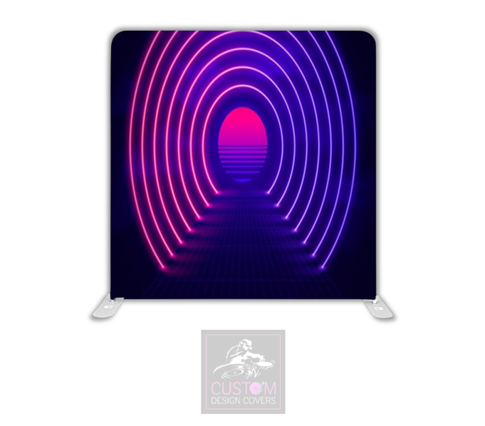 Neon Tunnel Lycra Pillowcase Backdrop Cover