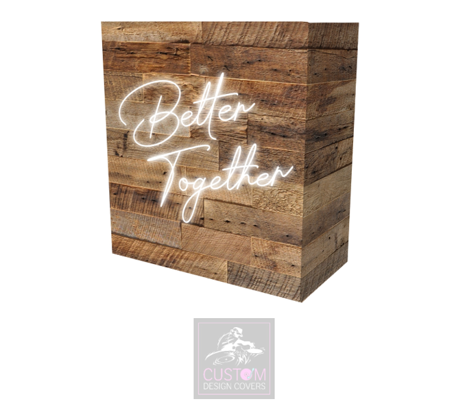 Rustic Better Together Lycra DJ Booth Cover