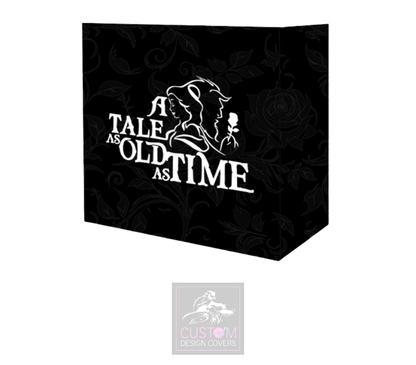 A Tale as Old as Time White on Black Booth Cover Truss