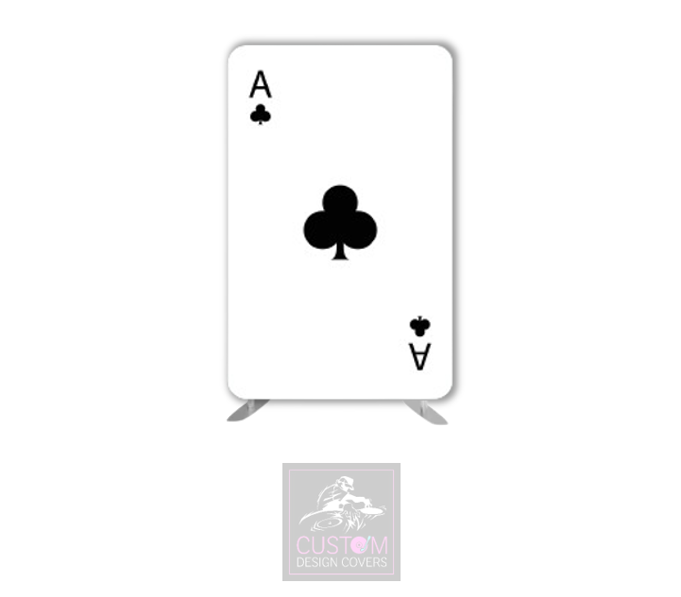 Ace of Clubs (White/Black) Lycra Display Banner Cover