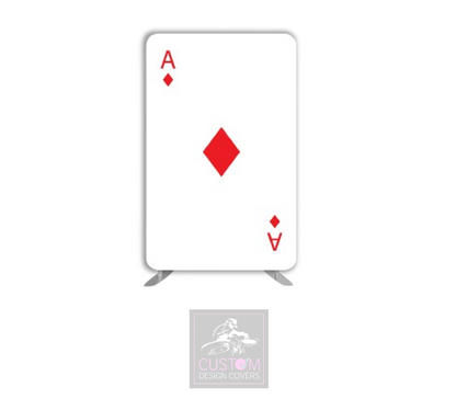 Ace of Diamonds (White/Red) Lycra Display Banner Cover