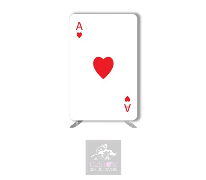 Ace of Hearts (Red/White) Lycra Display Banner Cover