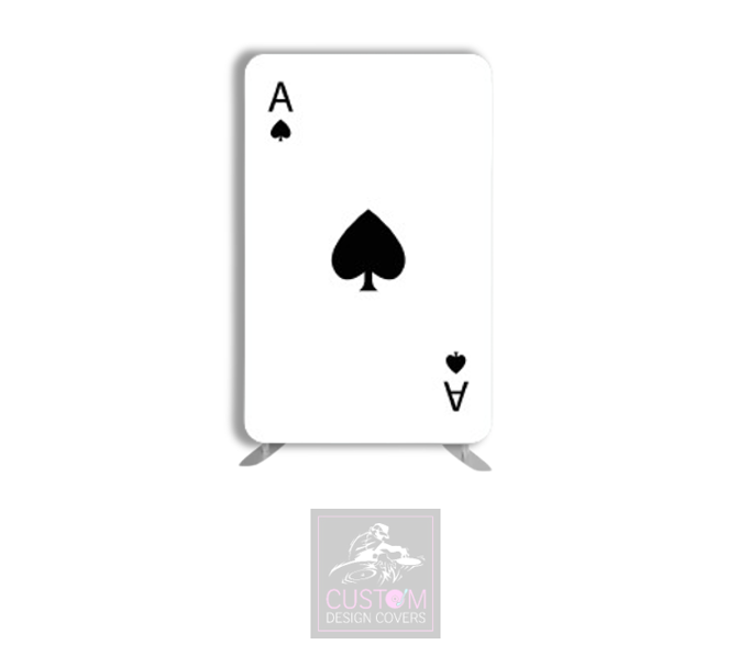 Ace of Spades (Black/White) Lycra Display Banner Cover