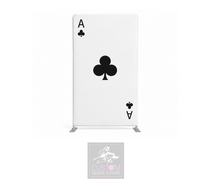 Ace of Clubs (White/Black) Lycra Display Banner Cover