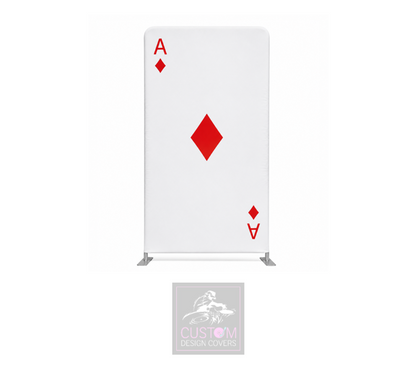 Ace of Diamonds (White/Red) Lycra Display Banner Cover