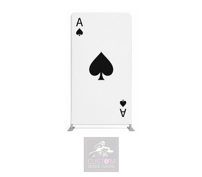 Ace of Spades (Black/White) Lycra Display Banner Cover