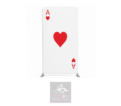 Ace of Hearts (Red/White) Lycra Display Banner Cover