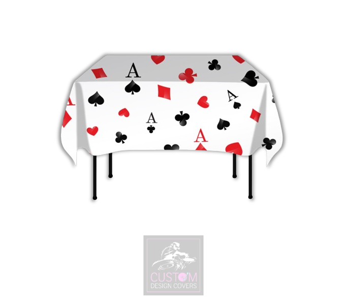 Aces Square Table Cover