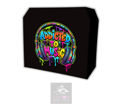 Addicted To Music Lycra DJ Booth Cover