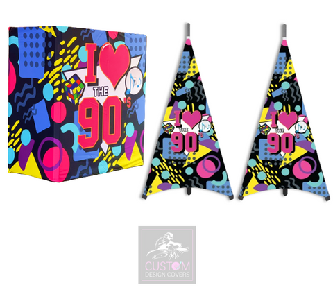 All Time 90's Lycra DJ Booth Cover (PACKAGE BUNDLES) - TRUSS 