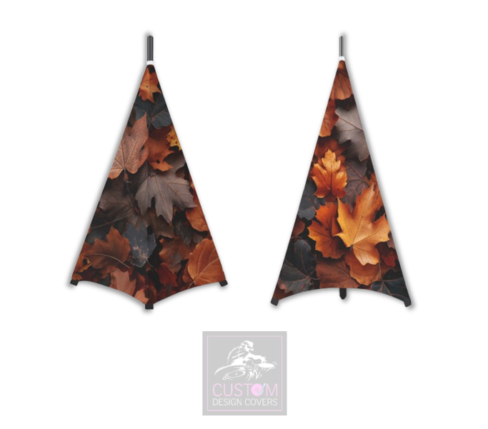 Autumn Lycra DJ Speaker Stand Covers